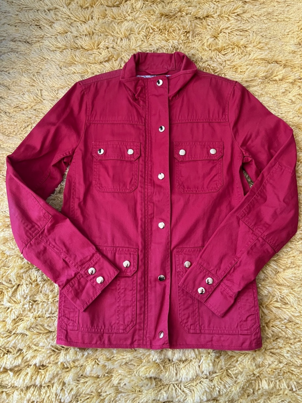 J. Crew Relaxed Boyfriend Field Jacket in Red